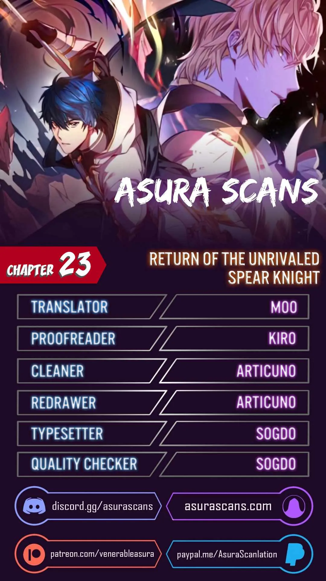 Return of The Unrivaled Spear Knight Chapter 23 page 1 - 