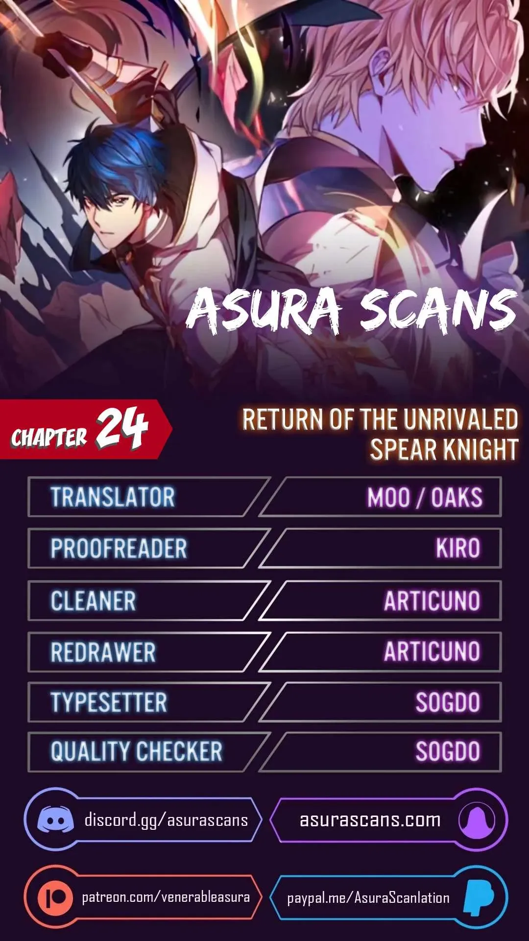 Return of The Unrivaled Spear Knight Chapter 24 page 1 - 