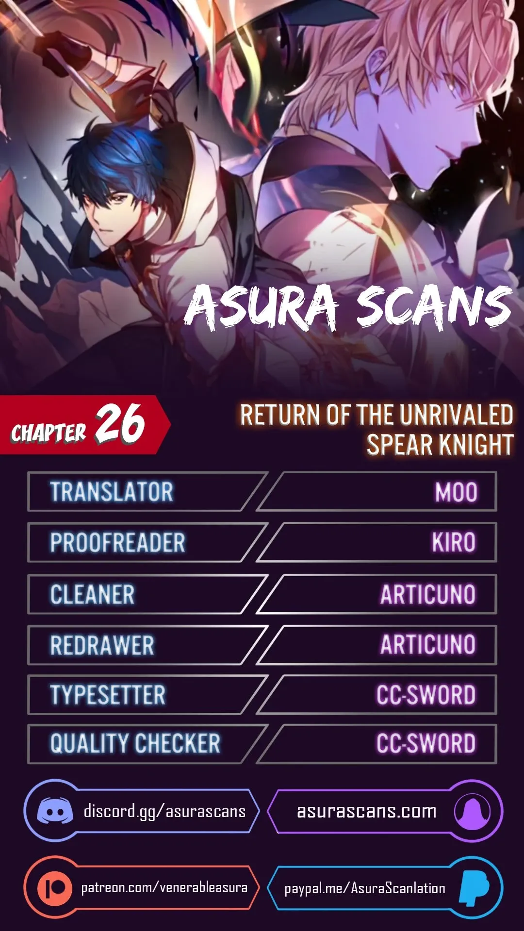 Return of The Unrivaled Spear Knight Chapter 26 page 1 - 