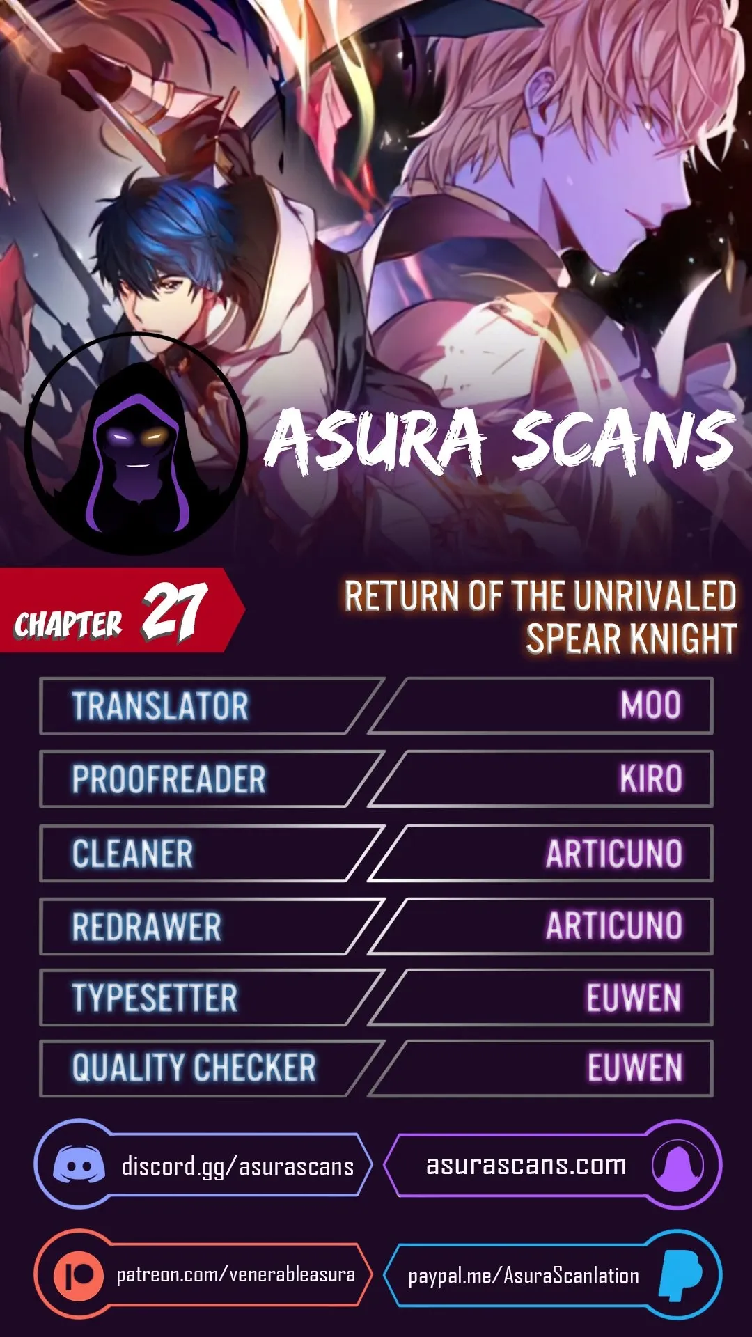 Return of The Unrivaled Spear Knight Chapter 27 page 1 - 