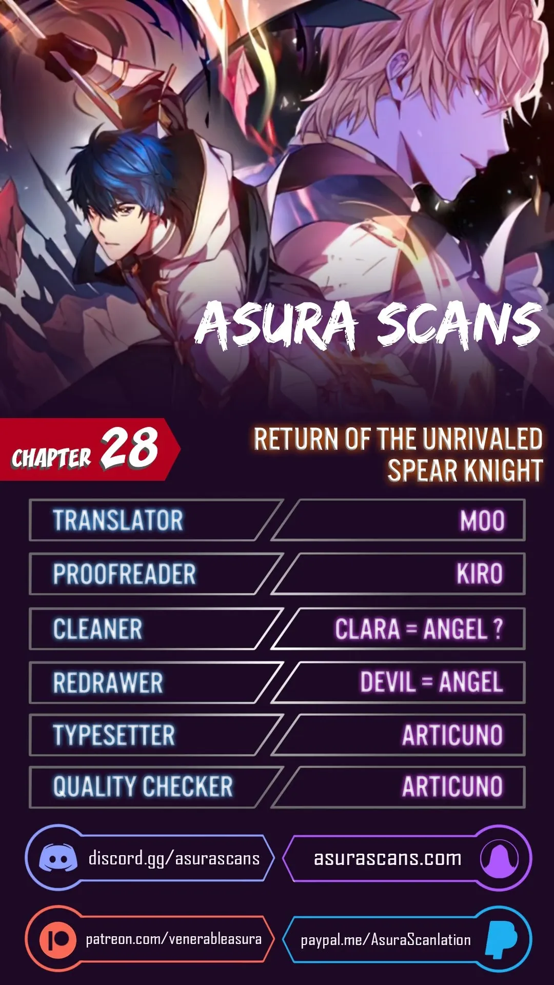 Return of The Unrivaled Spear Knight Chapter 28 page 1 - 