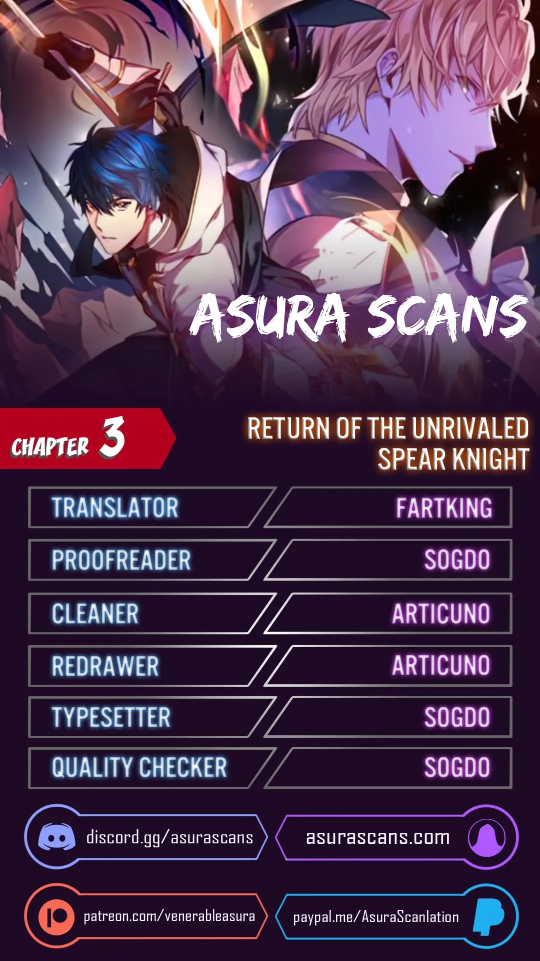 Return of The Unrivaled Spear Knight Chapter 3 page 1 - 