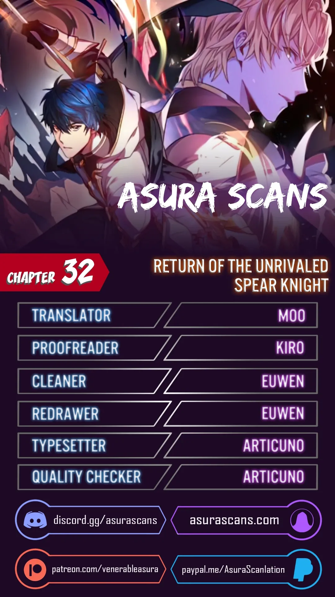 Return of The Unrivaled Spear Knight Chapter 32 page 1 - 