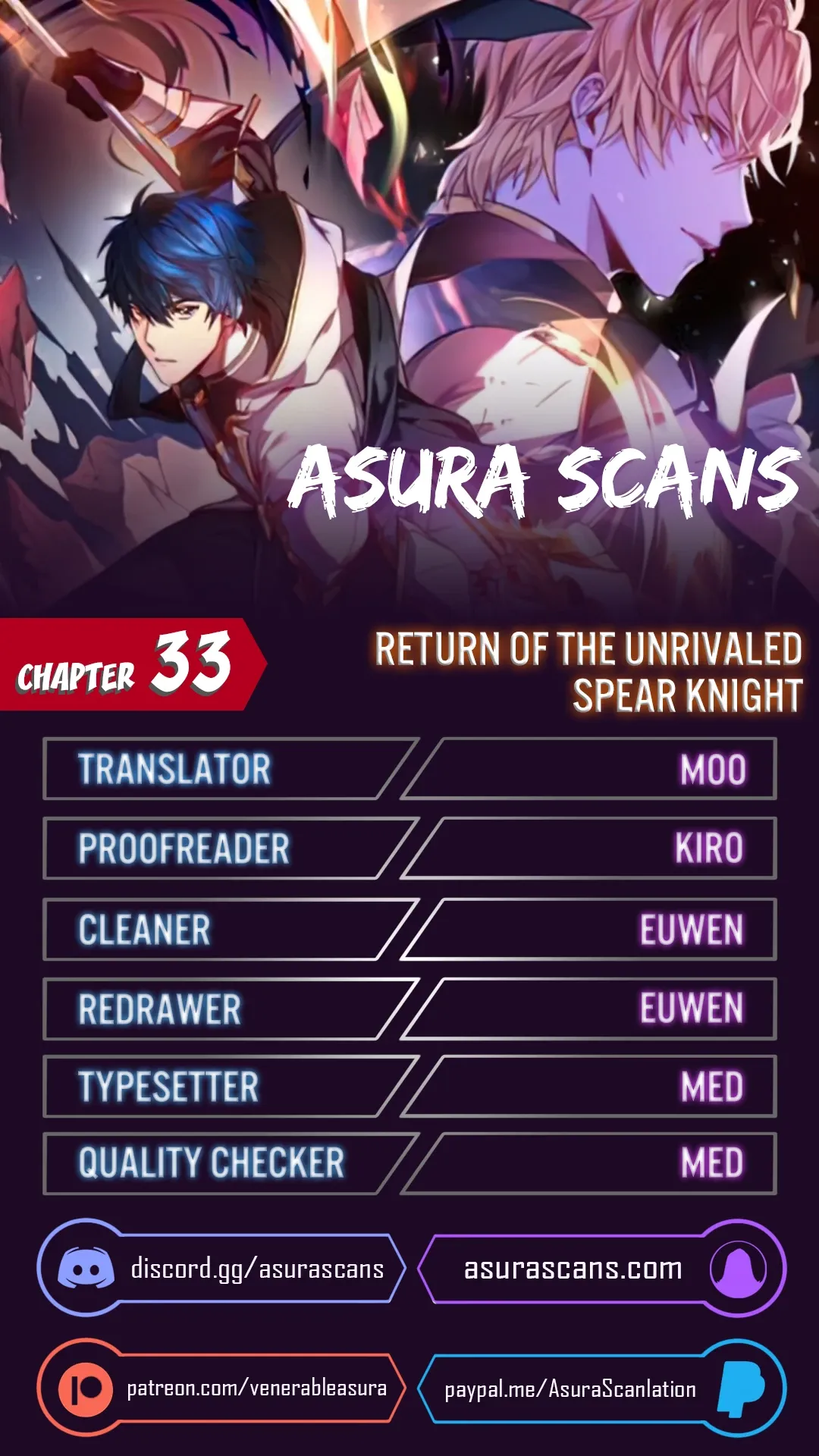 Return of The Unrivaled Spear Knight Chapter 33 page 1 - 