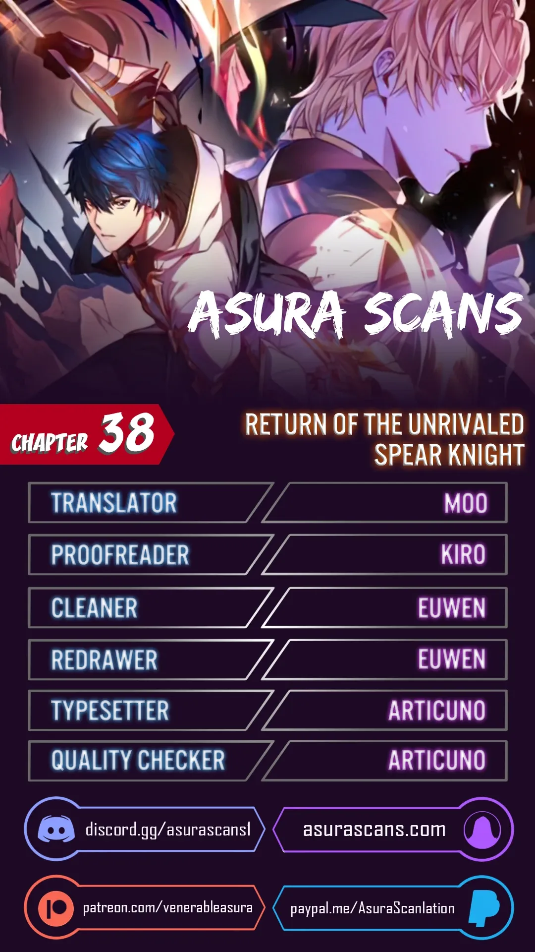 Return of The Unrivaled Spear Knight Chapter 38 page 1 - 
