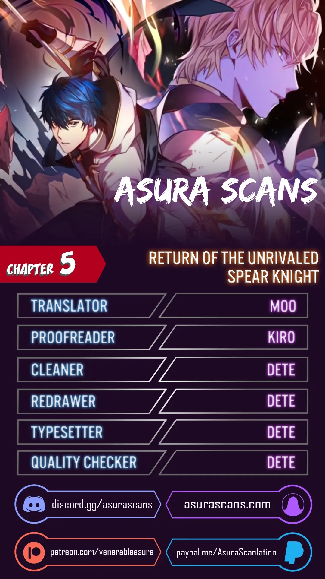 Return of The Unrivaled Spear Knight Chapter 5 page 1 - 