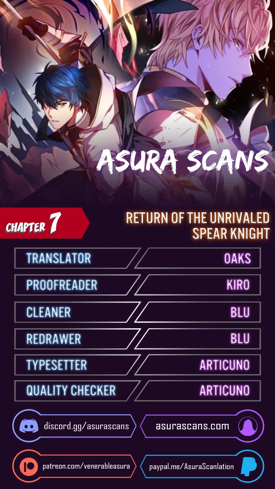 Return of The Unrivaled Spear Knight Chapter 7 page 1 - 