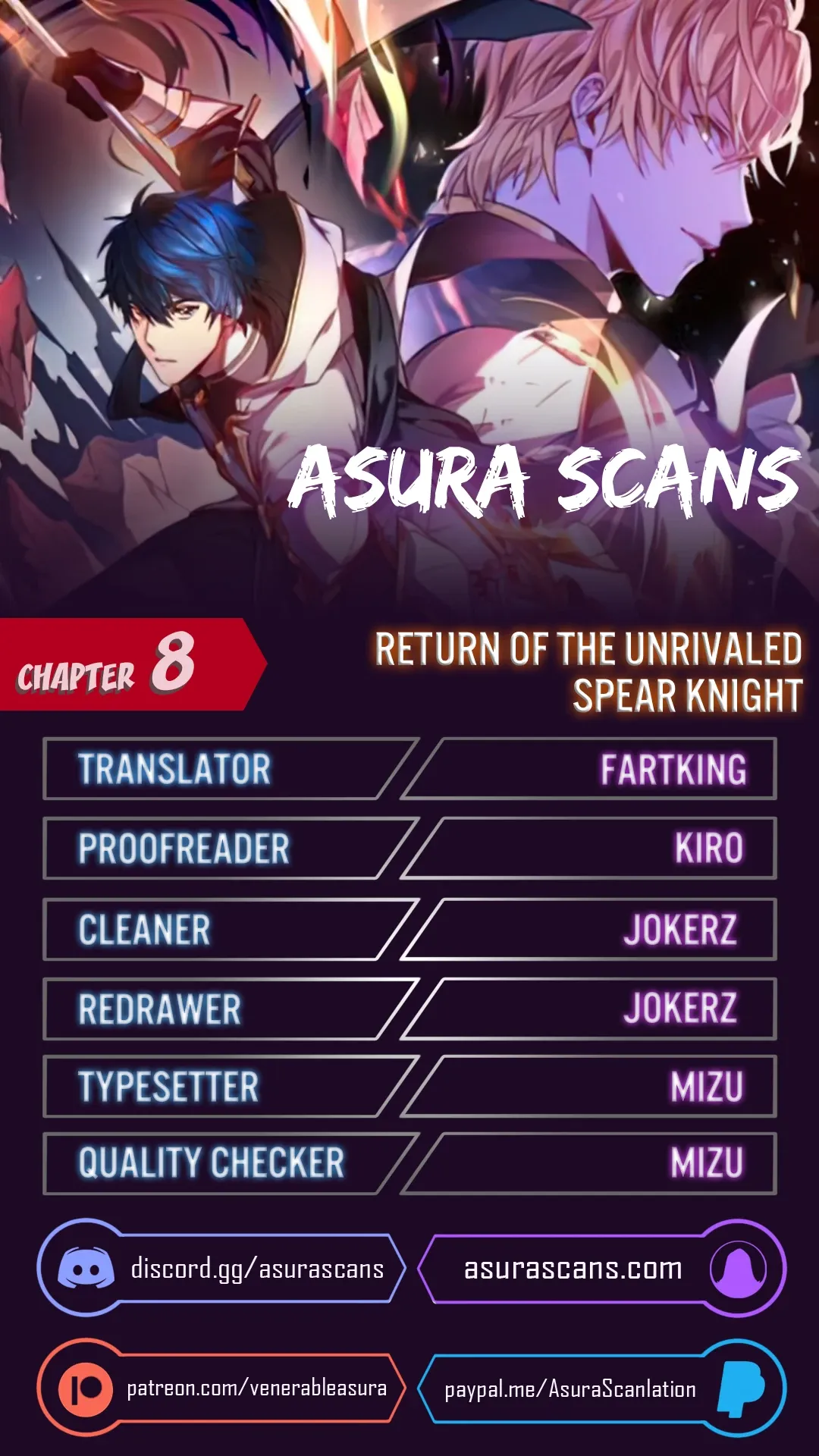 Return of The Unrivaled Spear Knight Chapter 8 page 1 - 