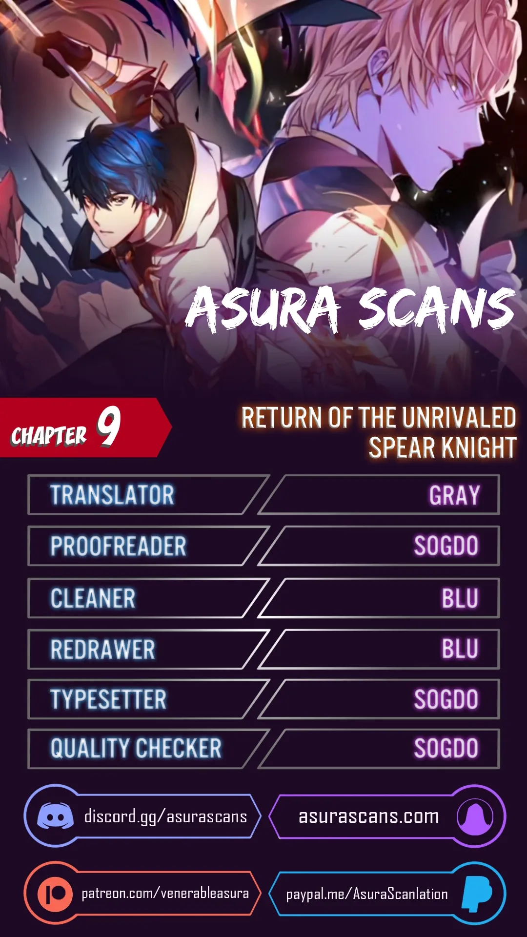 Return of The Unrivaled Spear Knight Chapter 9 page 1 - 
