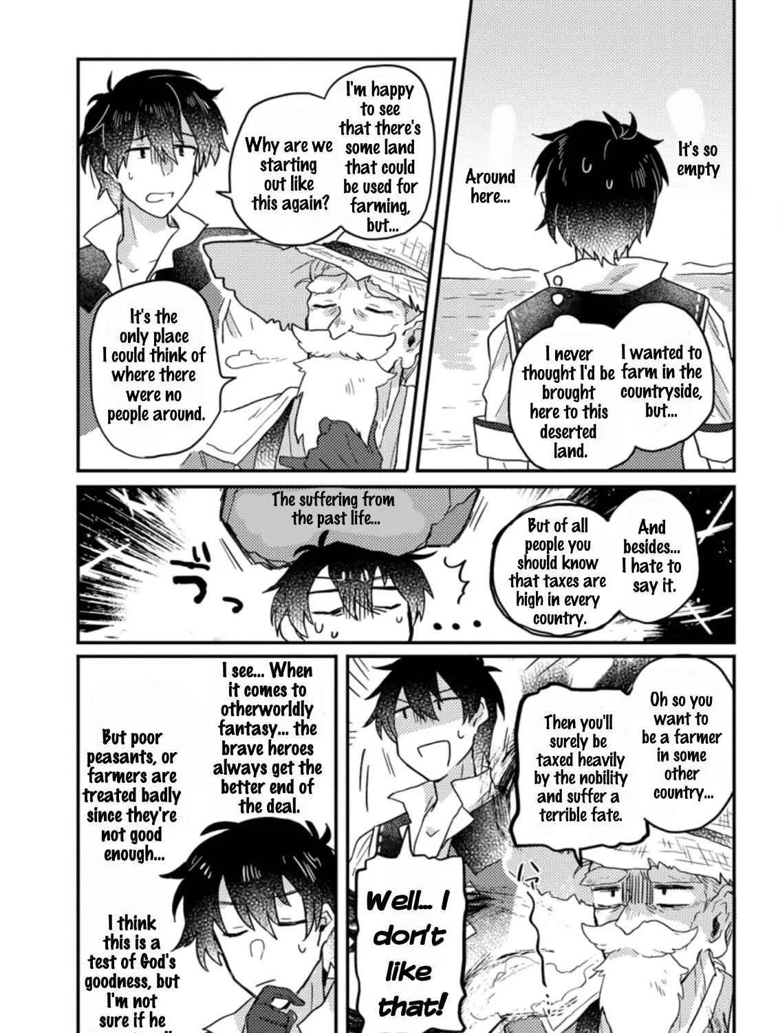 Revolution in production with the blessings of the gods - While living a leisurely, slow life in a corner of another world, somehow a diverse group of people gathered to form the strongest nation... Chapter 1.3 page 4 - 