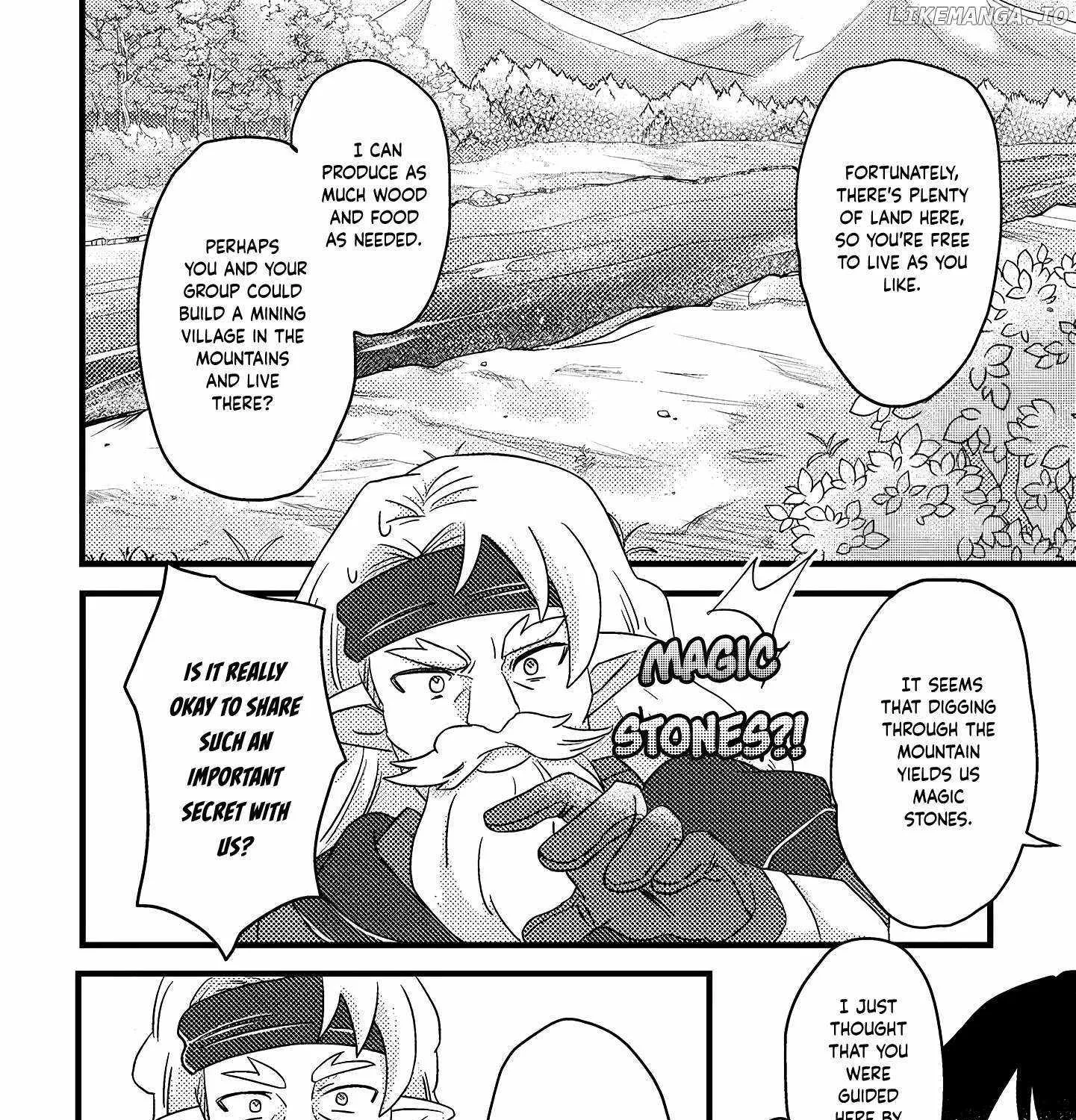Revolution in production with the blessings of the gods - While living a leisurely, slow life in a corner of another world, somehow a diverse group of people gathered to form the strongest nation... Chapter 10 page 21 - 