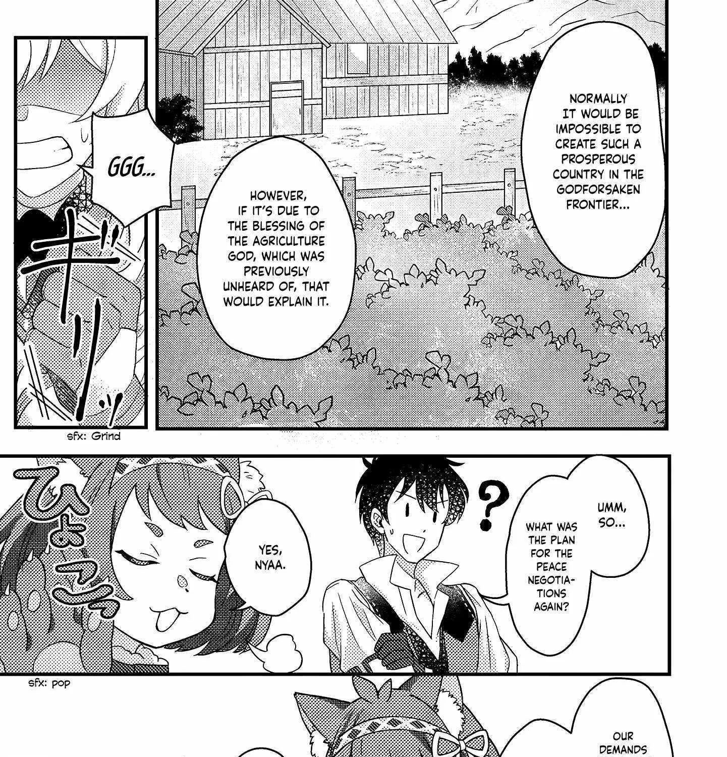 Revolution in production with the blessings of the gods - While living a leisurely, slow life in a corner of another world, somehow a diverse group of people gathered to form the strongest nation... Chapter 11.1 page 17 - 