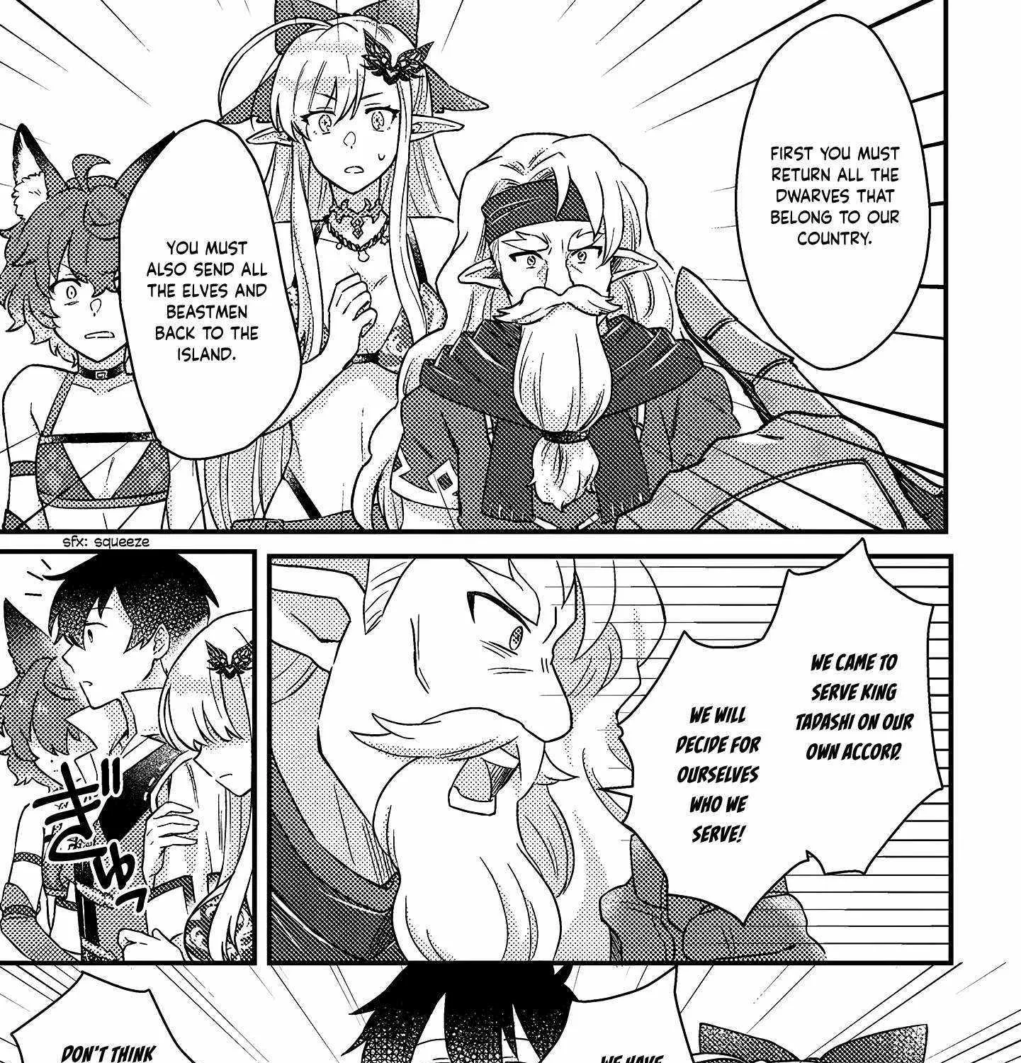 Revolution in production with the blessings of the gods - While living a leisurely, slow life in a corner of another world, somehow a diverse group of people gathered to form the strongest nation... Chapter 11.1 page 21 - 