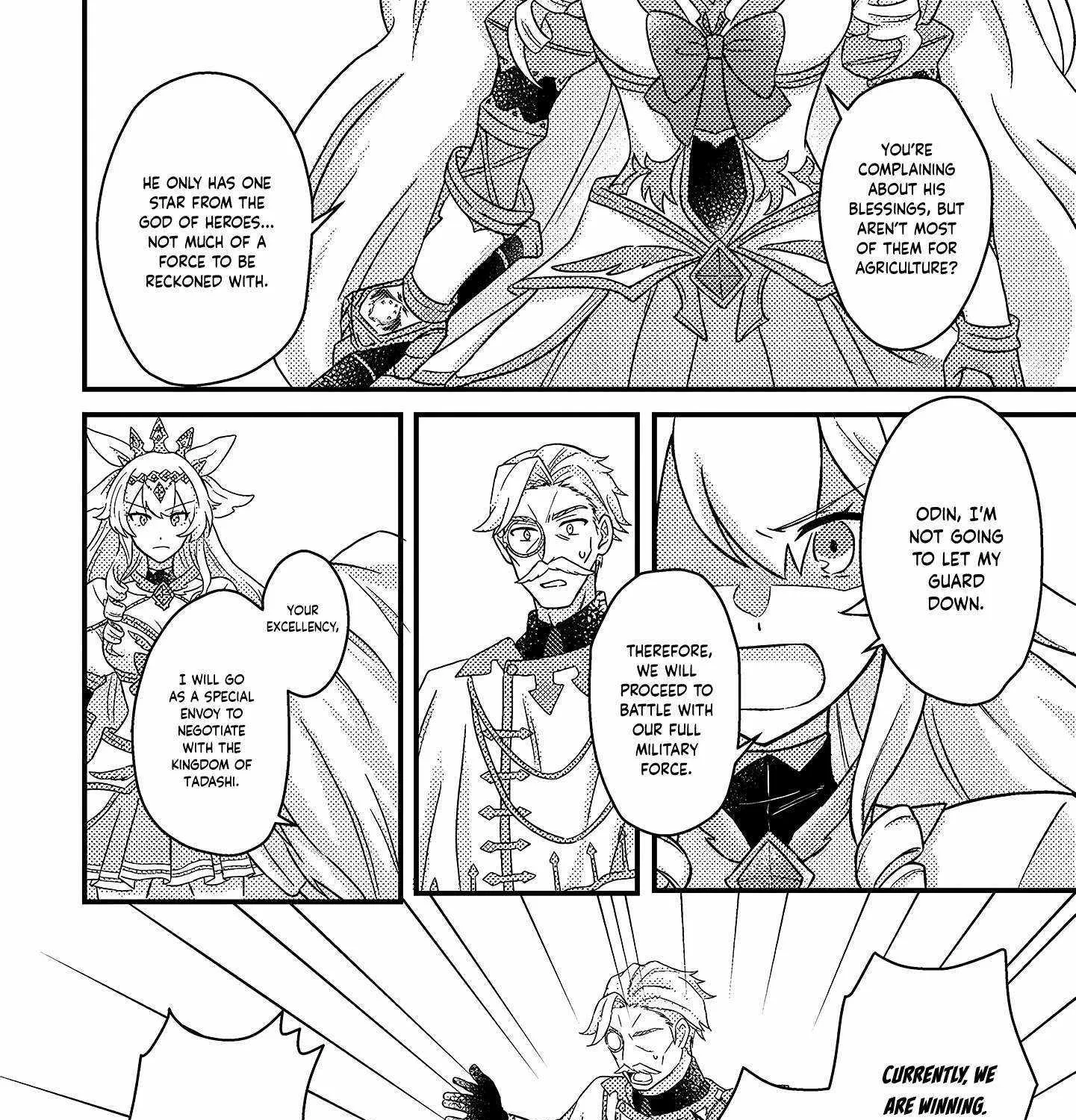 Revolution in production with the blessings of the gods - While living a leisurely, slow life in a corner of another world, somehow a diverse group of people gathered to form the strongest nation... Chapter 11.2 page 17 - 