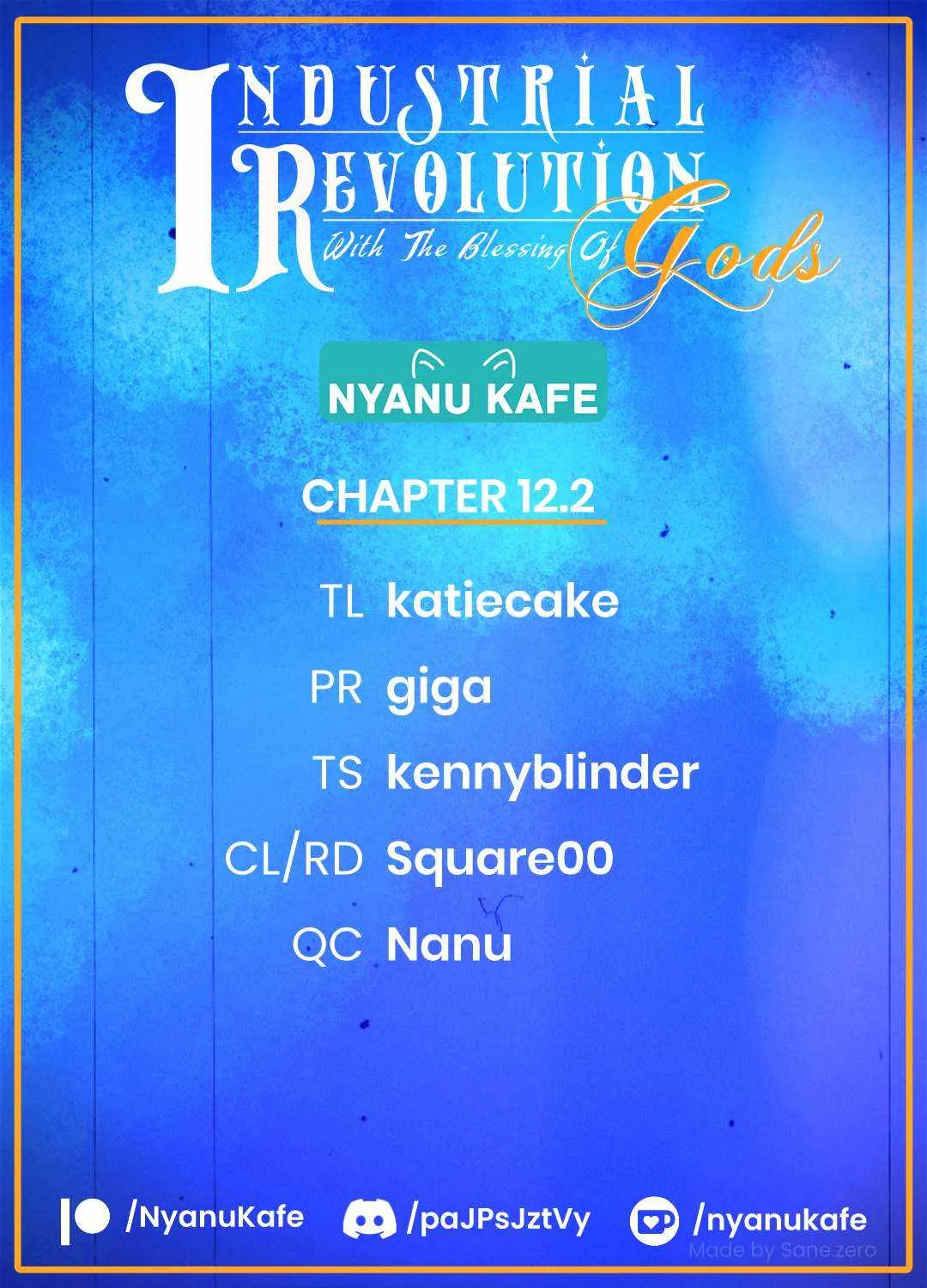 Revolution in production with the blessings of the gods - While living a leisurely, slow life in a corner of another world, somehow a diverse group of people gathered to form the strongest nation... Chapter 12.1 page 1 - 
