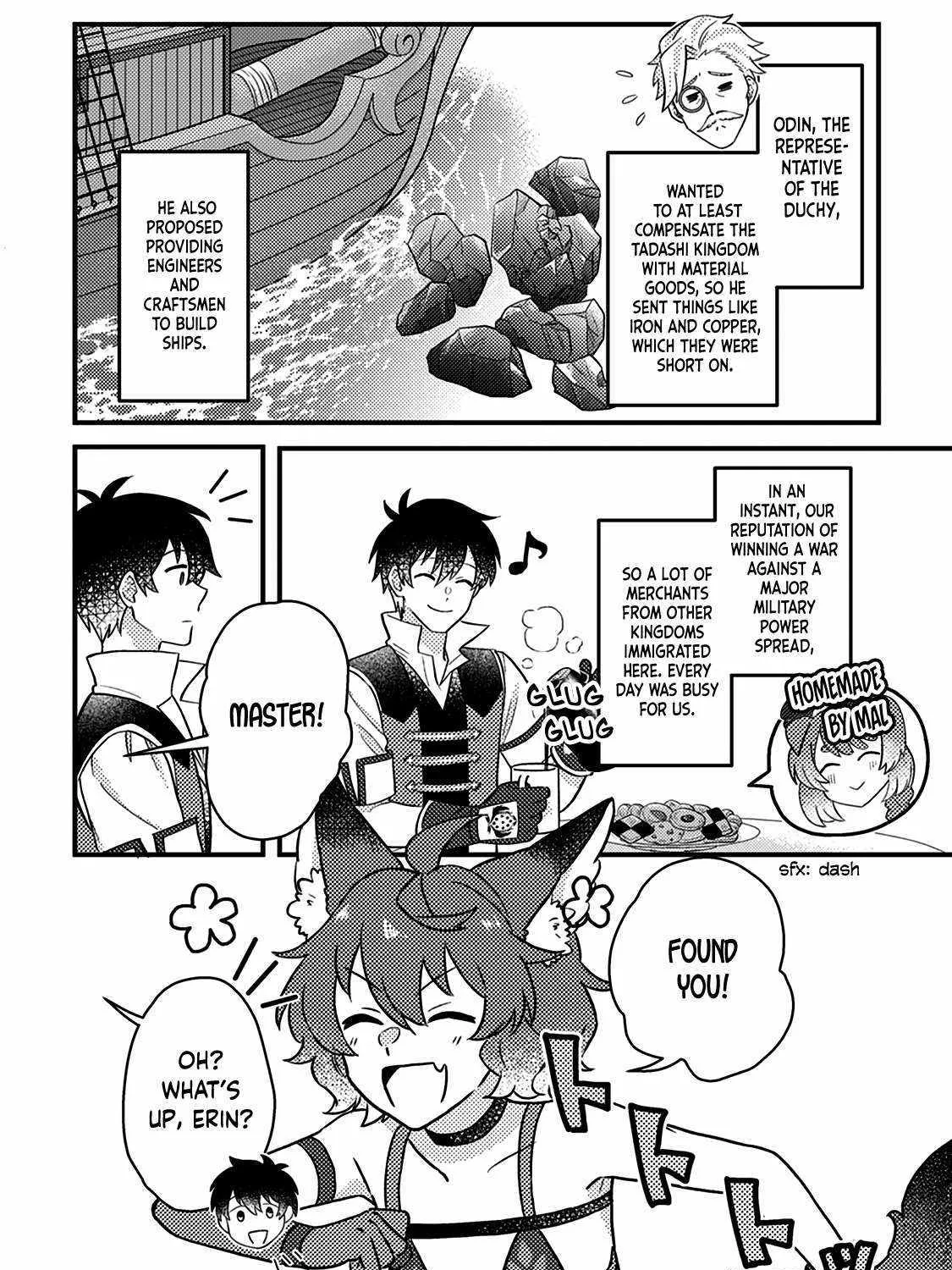 Revolution in production with the blessings of the gods - While living a leisurely, slow life in a corner of another world, somehow a diverse group of people gathered to form the strongest nation... Chapter 13 page 5 - 