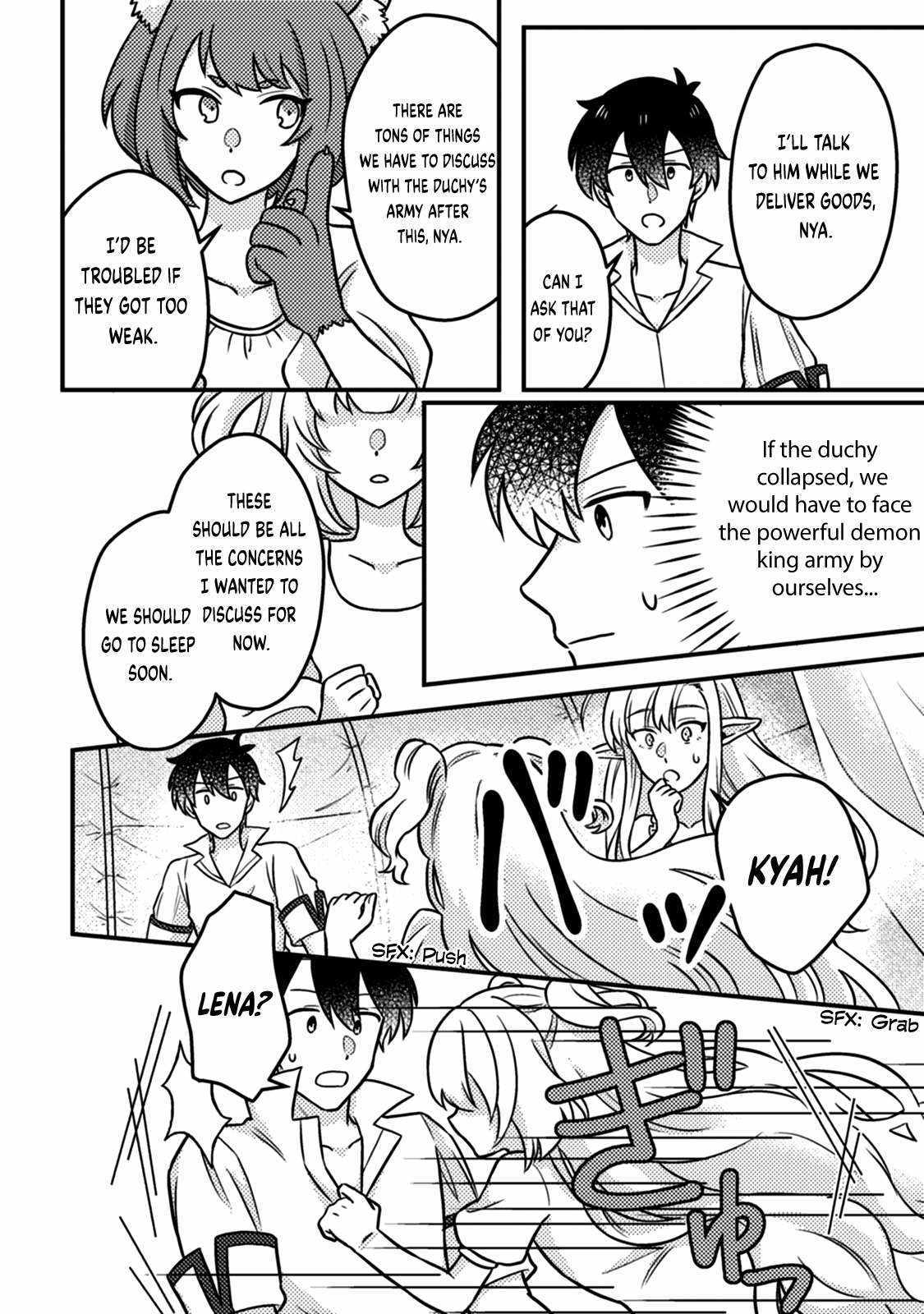 Revolution in production with the blessings of the gods - While living a leisurely, slow life in a corner of another world, somehow a diverse group of people gathered to form the strongest nation... Chapter 15.2 page 10 - 