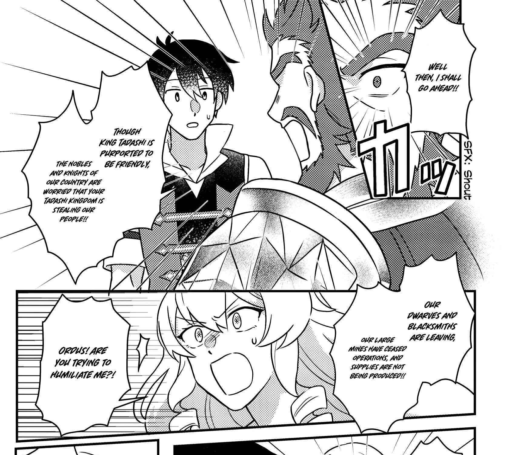 Revolution in production with the blessings of the gods - While living a leisurely, slow life in a corner of another world, somehow a diverse group of people gathered to form the strongest nation... Chapter 17.2 page 11 - 