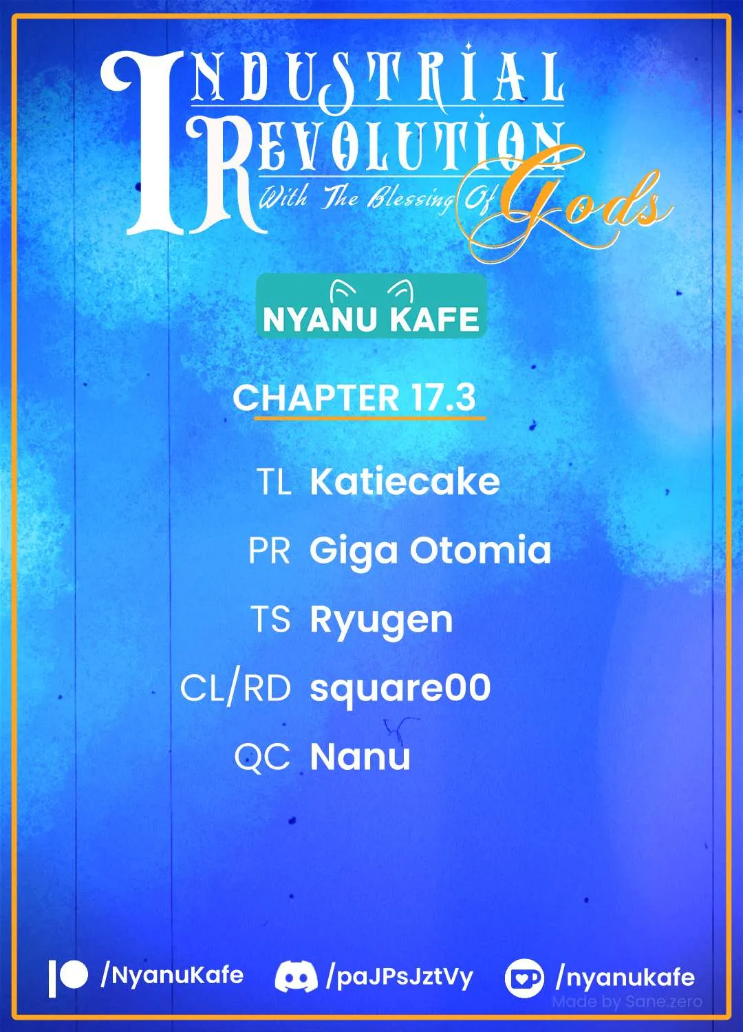 Revolution in production with the blessings of the gods - While living a leisurely, slow life in a corner of another world, somehow a diverse group of people gathered to form the strongest nation... Chapter 17.3 page 1 - 