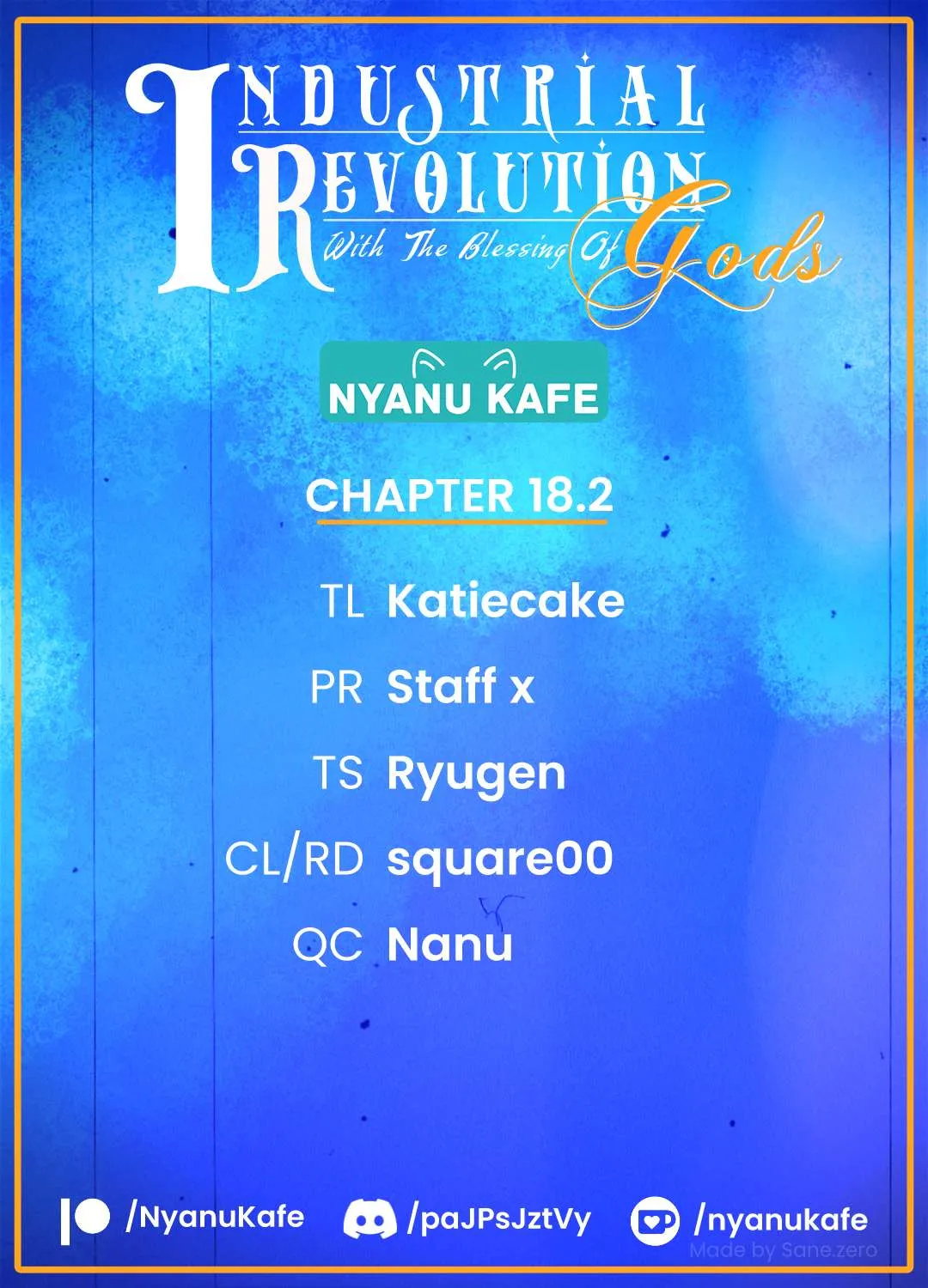 Revolution in production with the blessings of the gods - While living a leisurely, slow life in a corner of another world, somehow a diverse group of people gathered to form the strongest nation... Chapter 18.2 page 1 - 