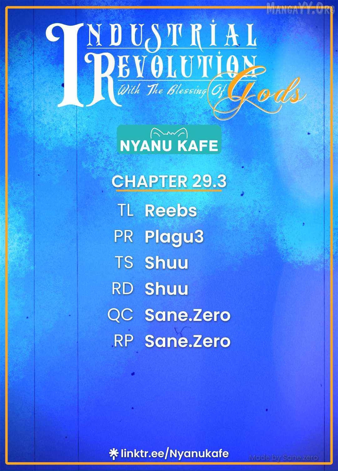 Revolution in production with the blessings of the gods - While living a leisurely, slow life in a corner of another world, somehow a diverse group of people gathered to form the strongest nation... Chapter 29.2 page 1 - 