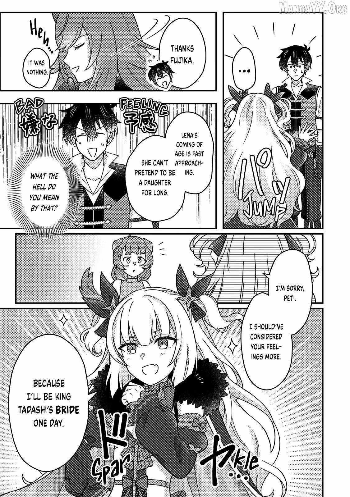 Revolution in production with the blessings of the gods - While living a leisurely, slow life in a corner of another world, somehow a diverse group of people gathered to form the strongest nation... Chapter 29 page 10 - 