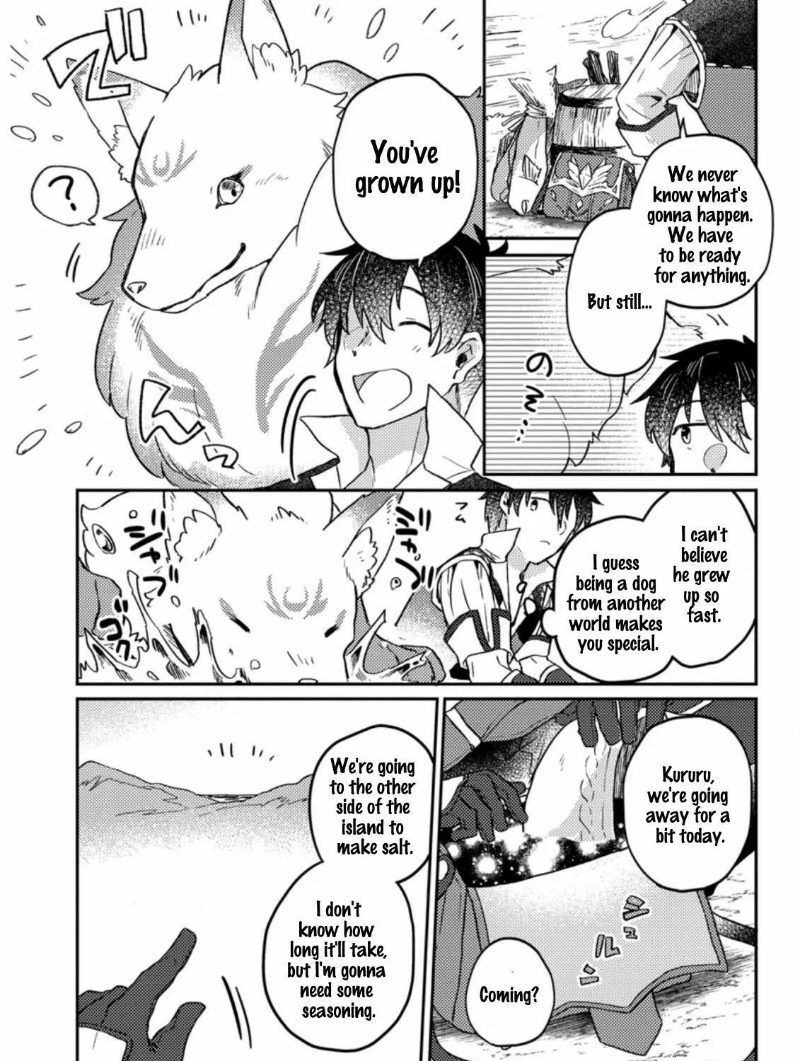 Revolution in production with the blessings of the gods - While living a leisurely, slow life in a corner of another world, somehow a diverse group of people gathered to form the strongest nation... Chapter 3.1 page 16 - 