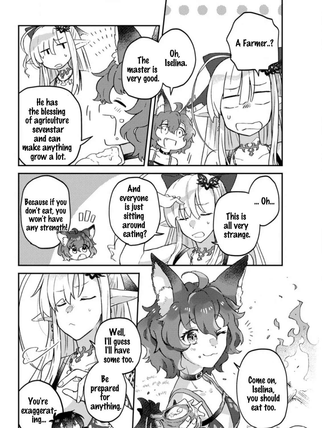 Revolution in production with the blessings of the gods - While living a leisurely, slow life in a corner of another world, somehow a diverse group of people gathered to form the strongest nation... Chapter 3.3 page 14 - 