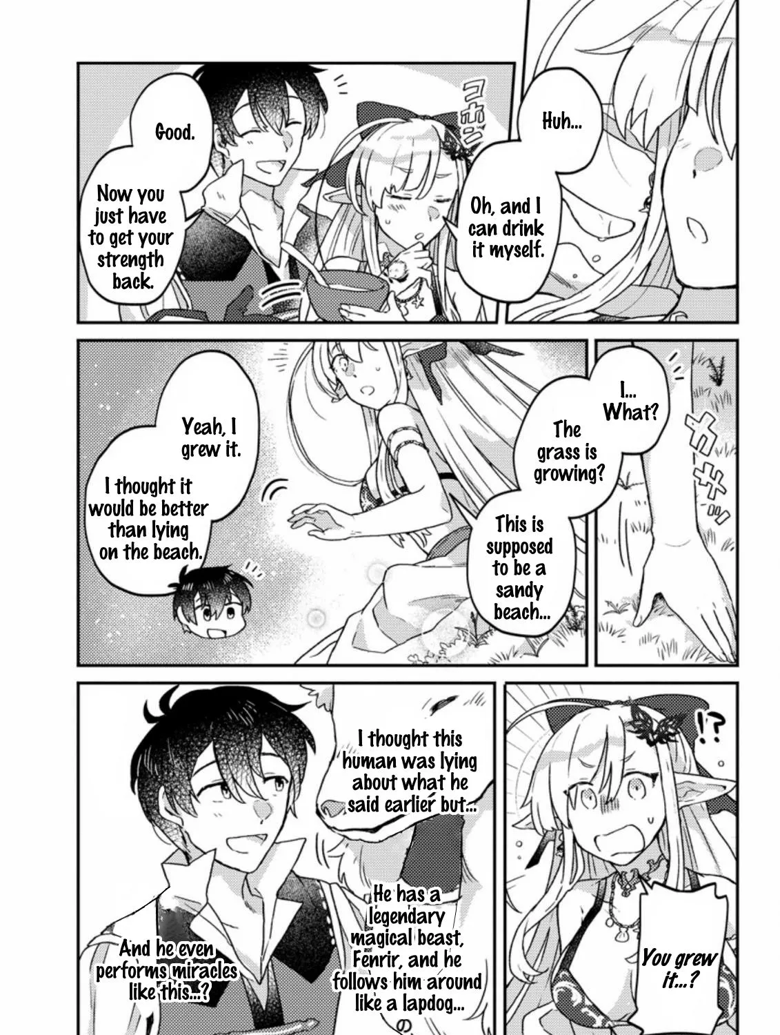 Revolution in production with the blessings of the gods - While living a leisurely, slow life in a corner of another world, somehow a diverse group of people gathered to form the strongest nation... Chapter 3.3 page 8 - 