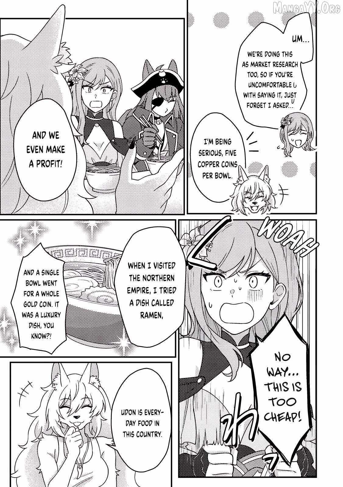 Revolution in production with the blessings of the gods - While living a leisurely, slow life in a corner of another world, somehow a diverse group of people gathered to form the strongest nation... Chapter 30.1 page 7 - 