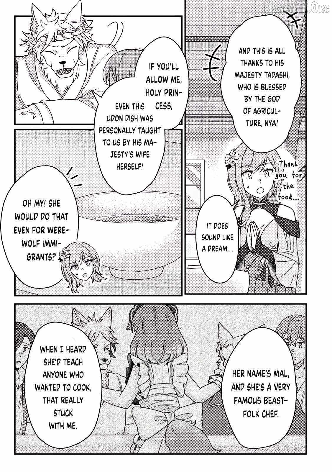 Revolution in production with the blessings of the gods - While living a leisurely, slow life in a corner of another world, somehow a diverse group of people gathered to form the strongest nation... Chapter 30.1 page 9 - 