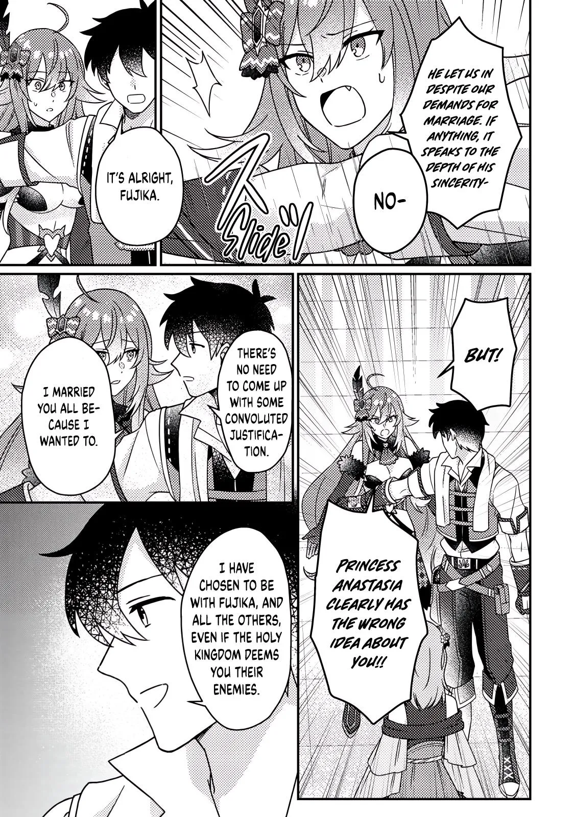 Revolution in production with the blessings of the gods - While living a leisurely, slow life in a corner of another world, somehow a diverse group of people gathered to form the strongest nation... Chapter 31.1 page 12 - 