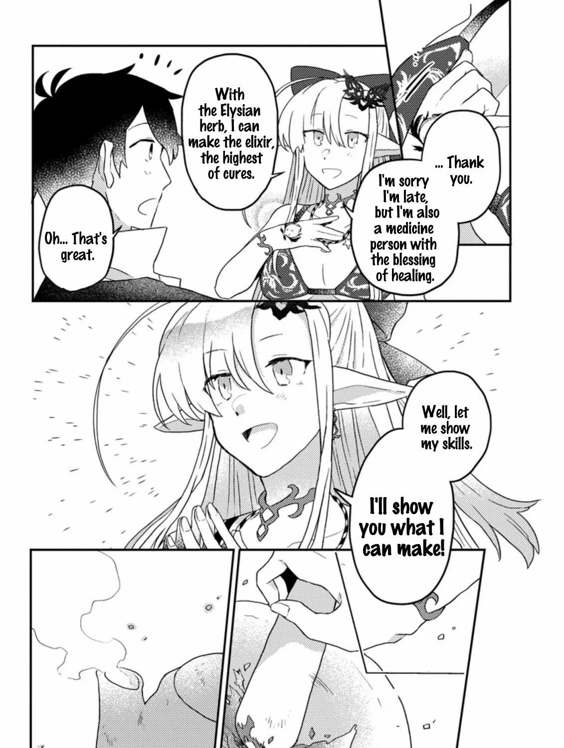 Revolution in production with the blessings of the gods - While living a leisurely, slow life in a corner of another world, somehow a diverse group of people gathered to form the strongest nation... Chapter 4.1 page 18 - 