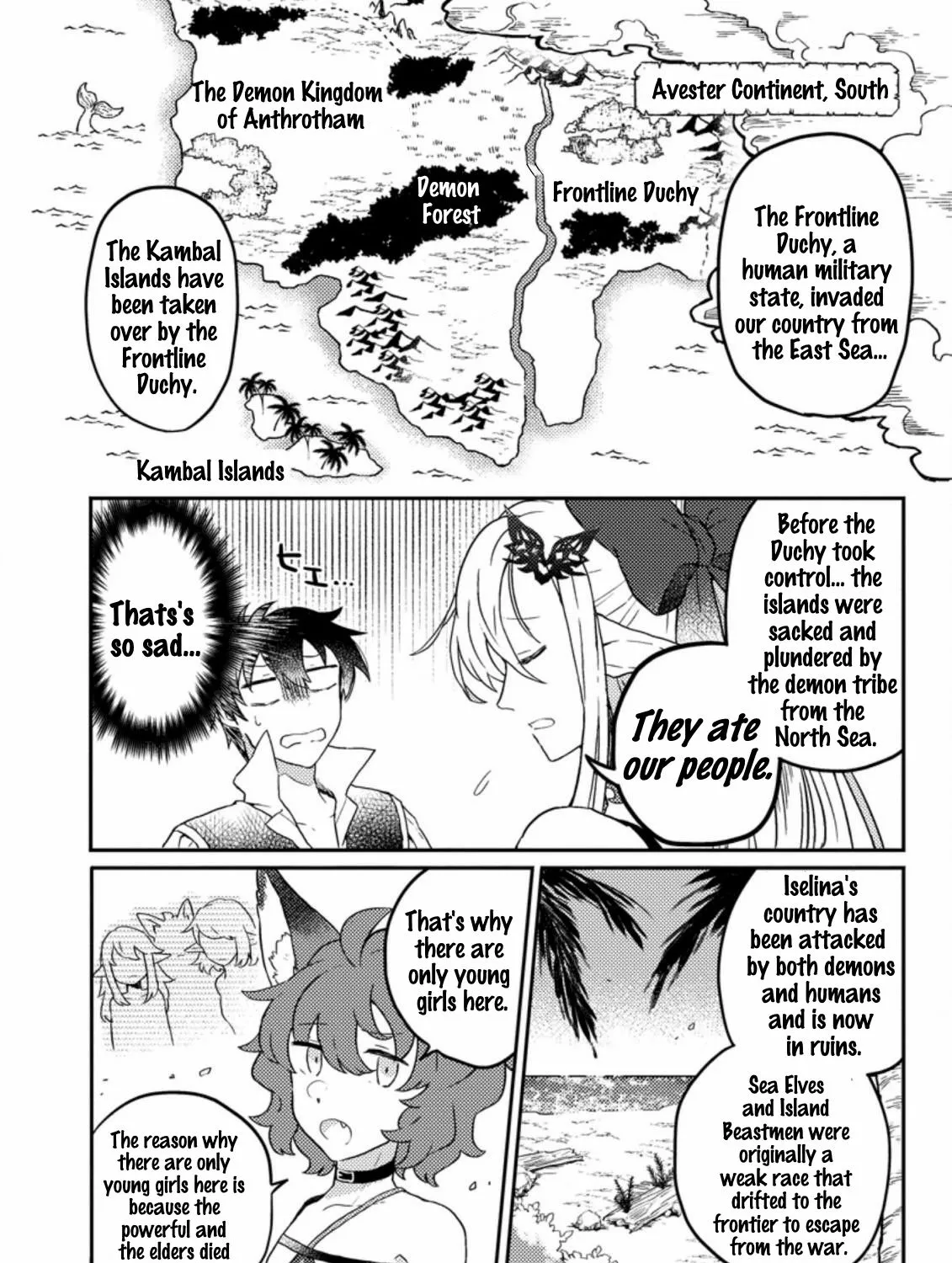 Revolution in production with the blessings of the gods - While living a leisurely, slow life in a corner of another world, somehow a diverse group of people gathered to form the strongest nation... Chapter 4.1 page 8 - 