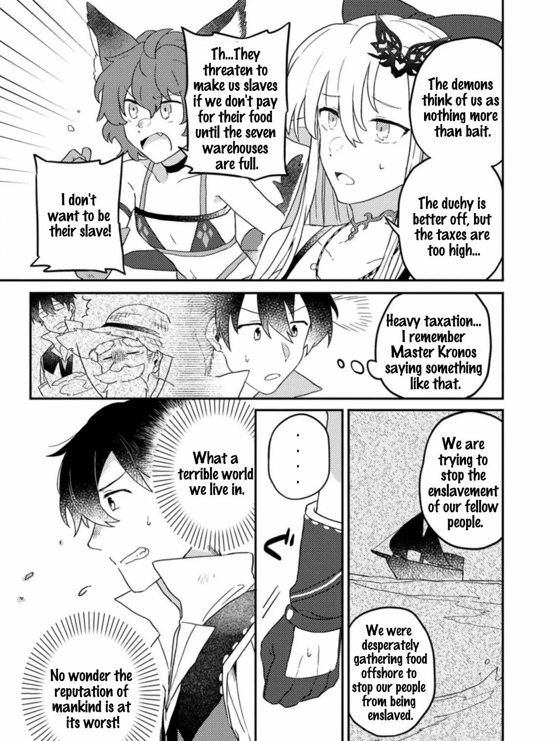 Revolution in production with the blessings of the gods - While living a leisurely, slow life in a corner of another world, somehow a diverse group of people gathered to form the strongest nation... Chapter 4.1 page 10 - 