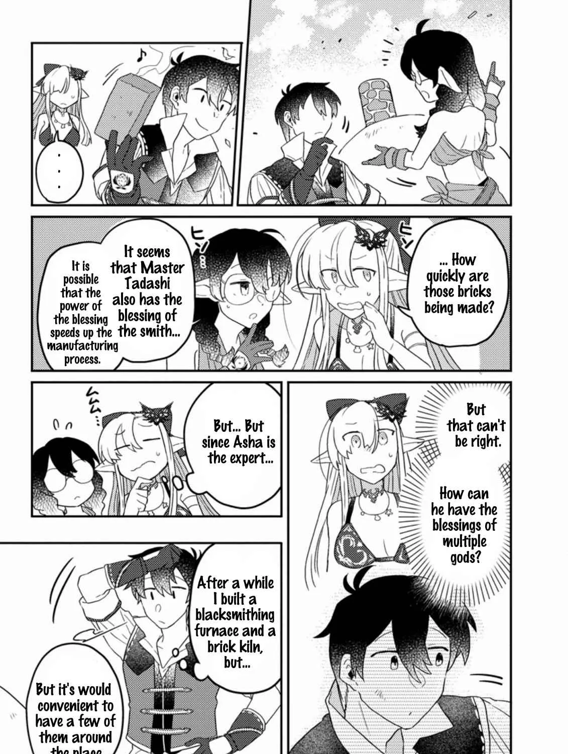 Revolution in production with the blessings of the gods - While living a leisurely, slow life in a corner of another world, somehow a diverse group of people gathered to form the strongest nation... Chapter 4.2 page 6 - 
