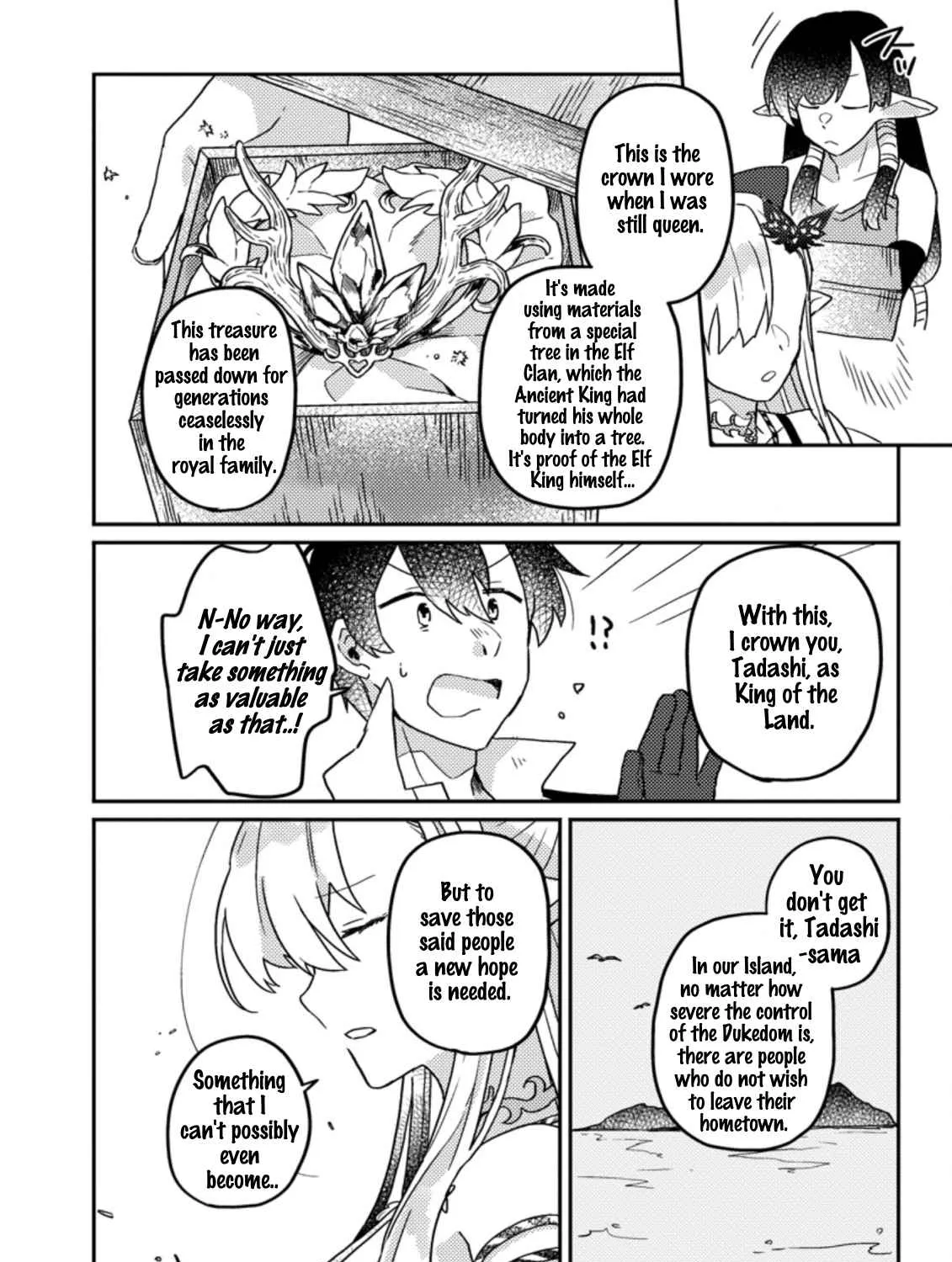 Revolution in production with the blessings of the gods - While living a leisurely, slow life in a corner of another world, somehow a diverse group of people gathered to form the strongest nation... Chapter 6.1 page 12 - 