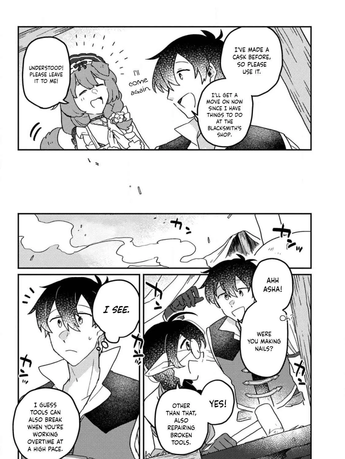 Revolution in production with the blessings of the gods - While living a leisurely, slow life in a corner of another world, somehow a diverse group of people gathered to form the strongest nation... Chapter 7.1 page 10 - 