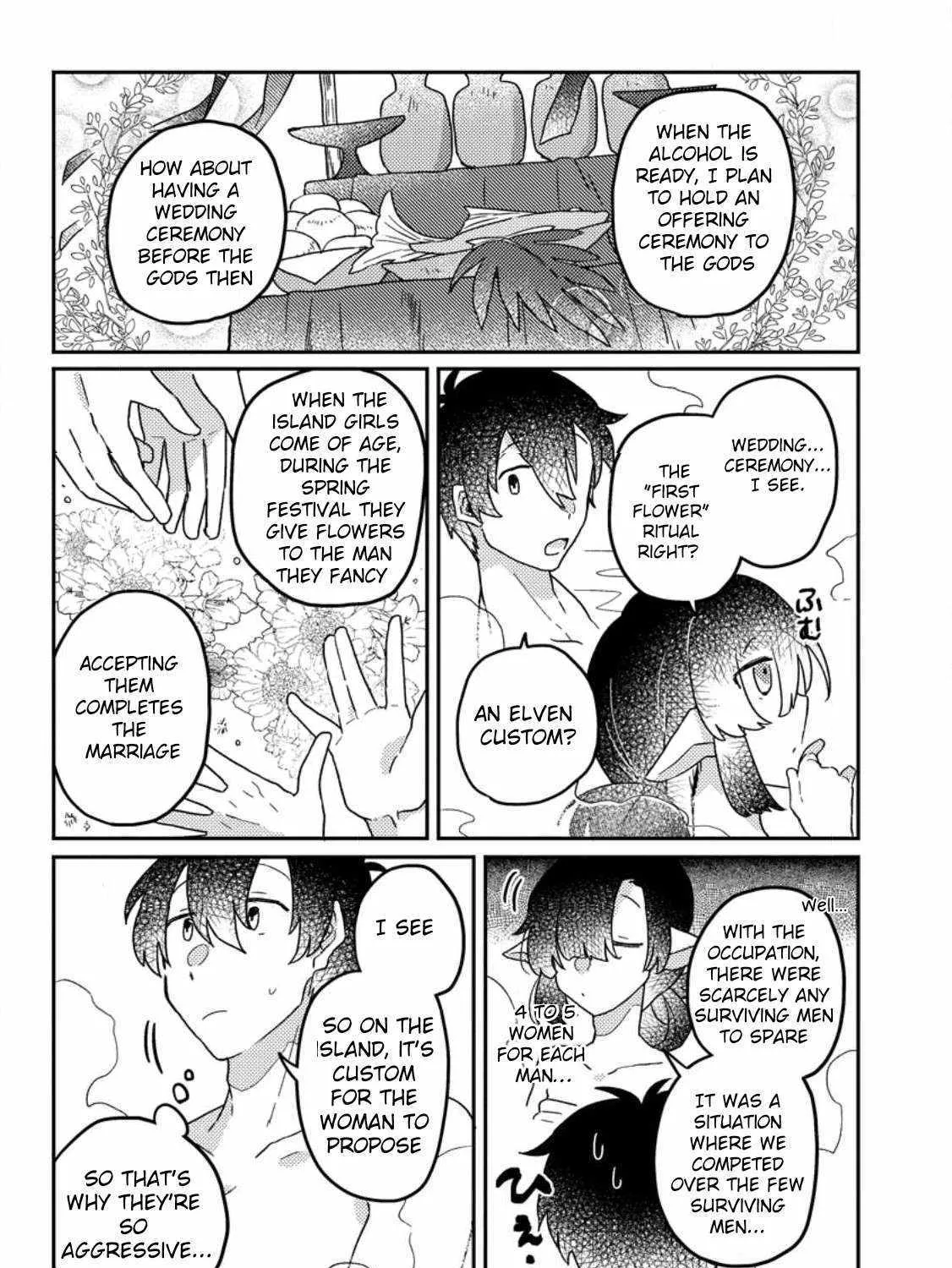 Revolution in production with the blessings of the gods - While living a leisurely, slow life in a corner of another world, somehow a diverse group of people gathered to form the strongest nation... Chapter 7 page 13 - 