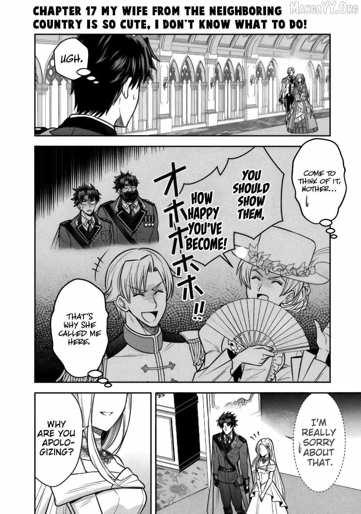 Rinkoku kara Kita Yome ga Kawaisugite Doushiyou Chapter 17 page 14 - 