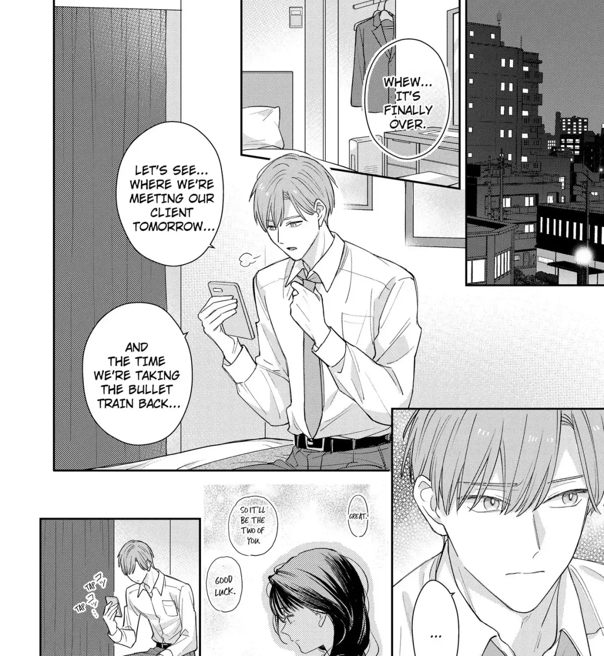 Rintoshita Anta o Midashitai ~ Shutchou no Yoru, Namaiki na Kouhai wa Ookami ni Naru Chapter 2 page 12 - 