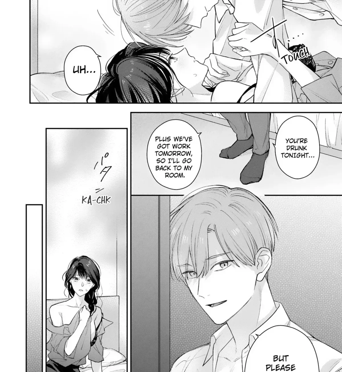Rintoshita Anta o Midashitai ~ Shutchou no Yoru, Namaiki na Kouhai wa Ookami ni Naru Chapter 4 page 3 - 
