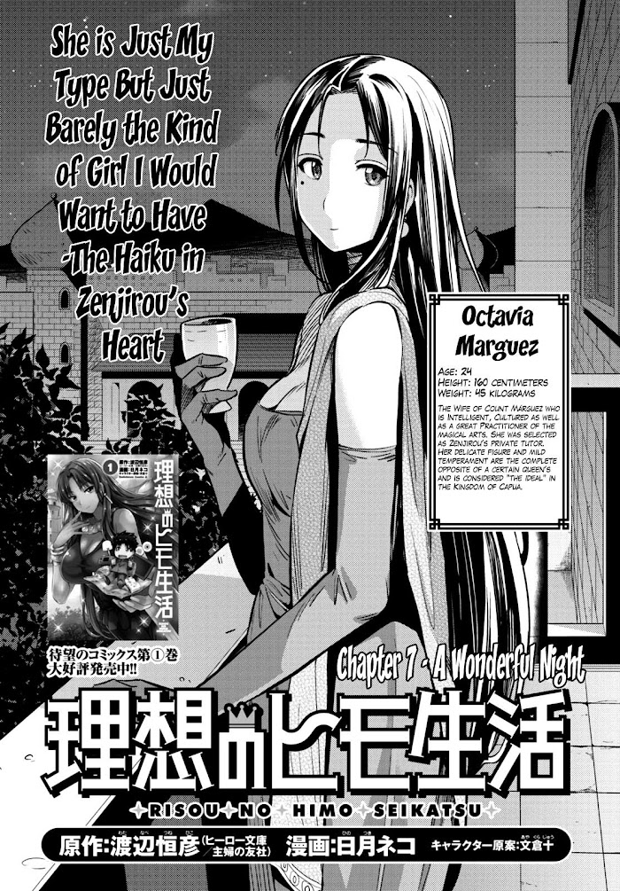 Risou No Himo Seikatsu (novel) Chapter 7 page 1 - 