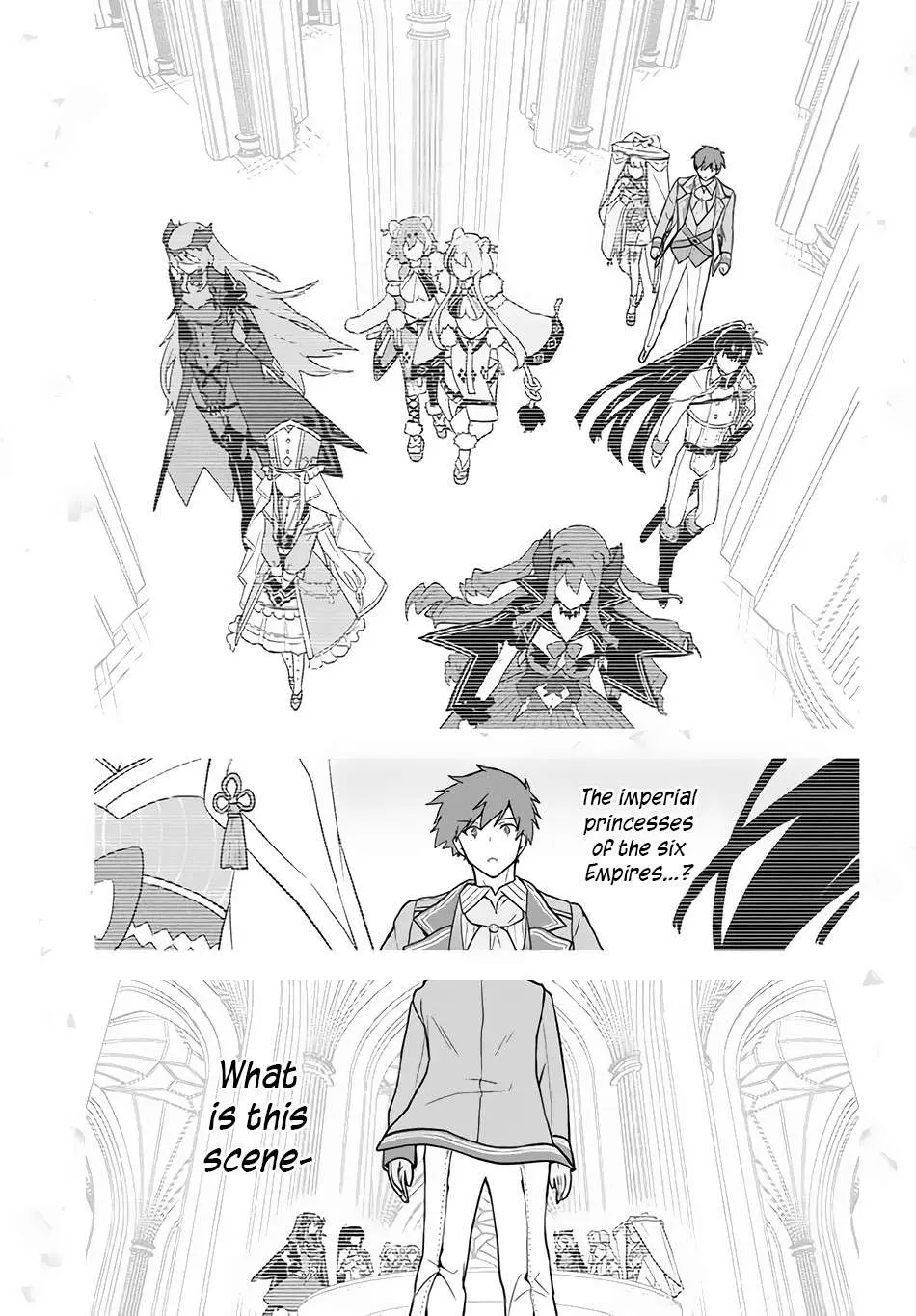 Roku-Hime Wa Kami Goei Ni Koi Wo Suru: Saikyou No Shugo Kishi, Tenseishite Mahou Gakuen Ni Iku Chapter 11 page 12 - 