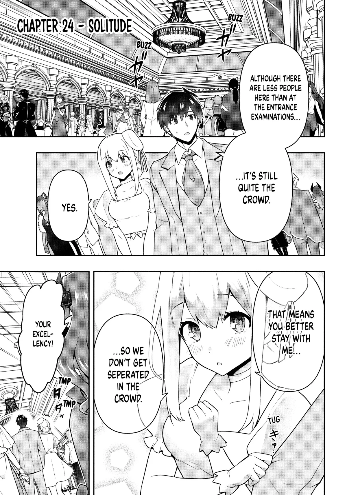 Roku-Hime Wa Kami Goei Ni Koi Wo Suru: Saikyou No Shugo Kishi, Tenseishite Mahou Gakuen Ni Iku Chapter 24 page 1 - 
