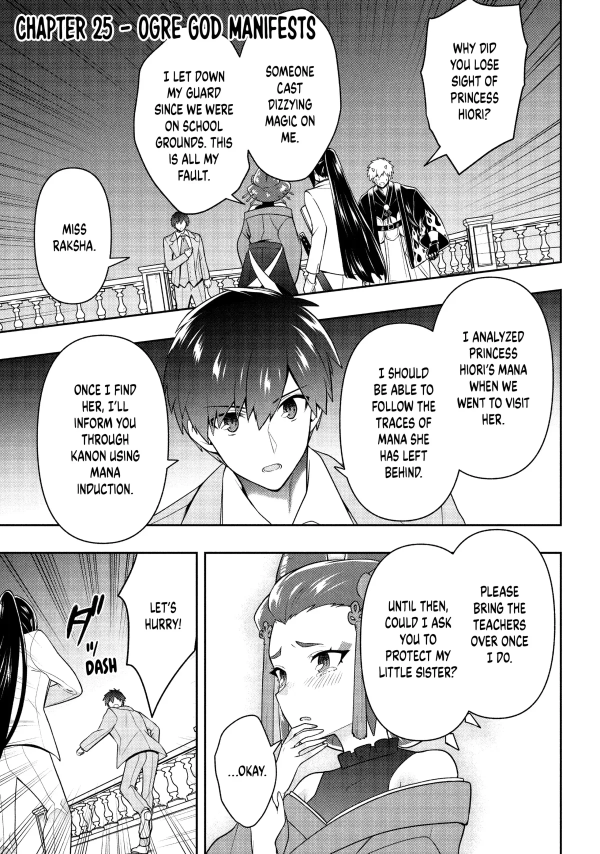 Roku-Hime Wa Kami Goei Ni Koi Wo Suru: Saikyou No Shugo Kishi, Tenseishite Mahou Gakuen Ni Iku Chapter 25 page 1 - 