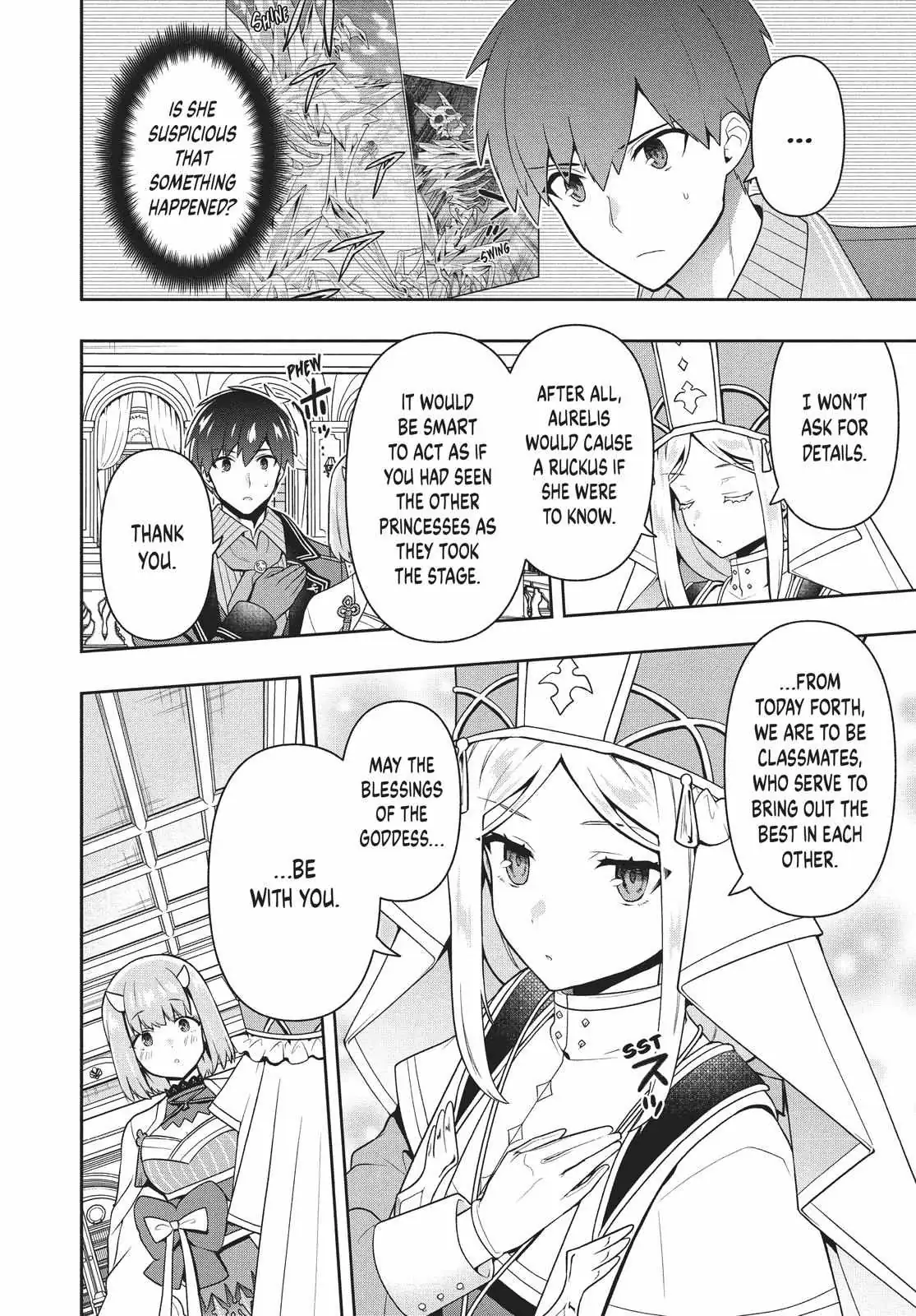 Roku-Hime Wa Kami Goei Ni Koi Wo Suru: Saikyou No Shugo Kishi, Tenseishite Mahou Gakuen Ni Iku Chapter 28 page 12 - 