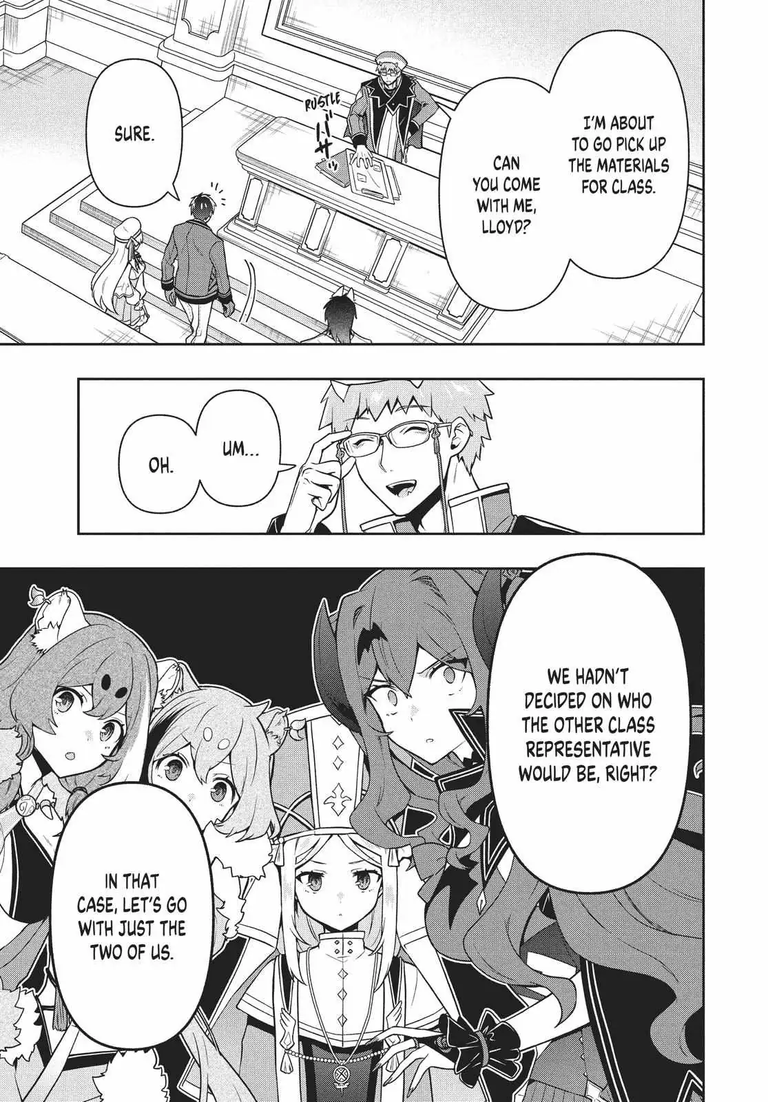 Roku-Hime Wa Kami Goei Ni Koi Wo Suru: Saikyou No Shugo Kishi, Tenseishite Mahou Gakuen Ni Iku Chapter 28 page 17 - 