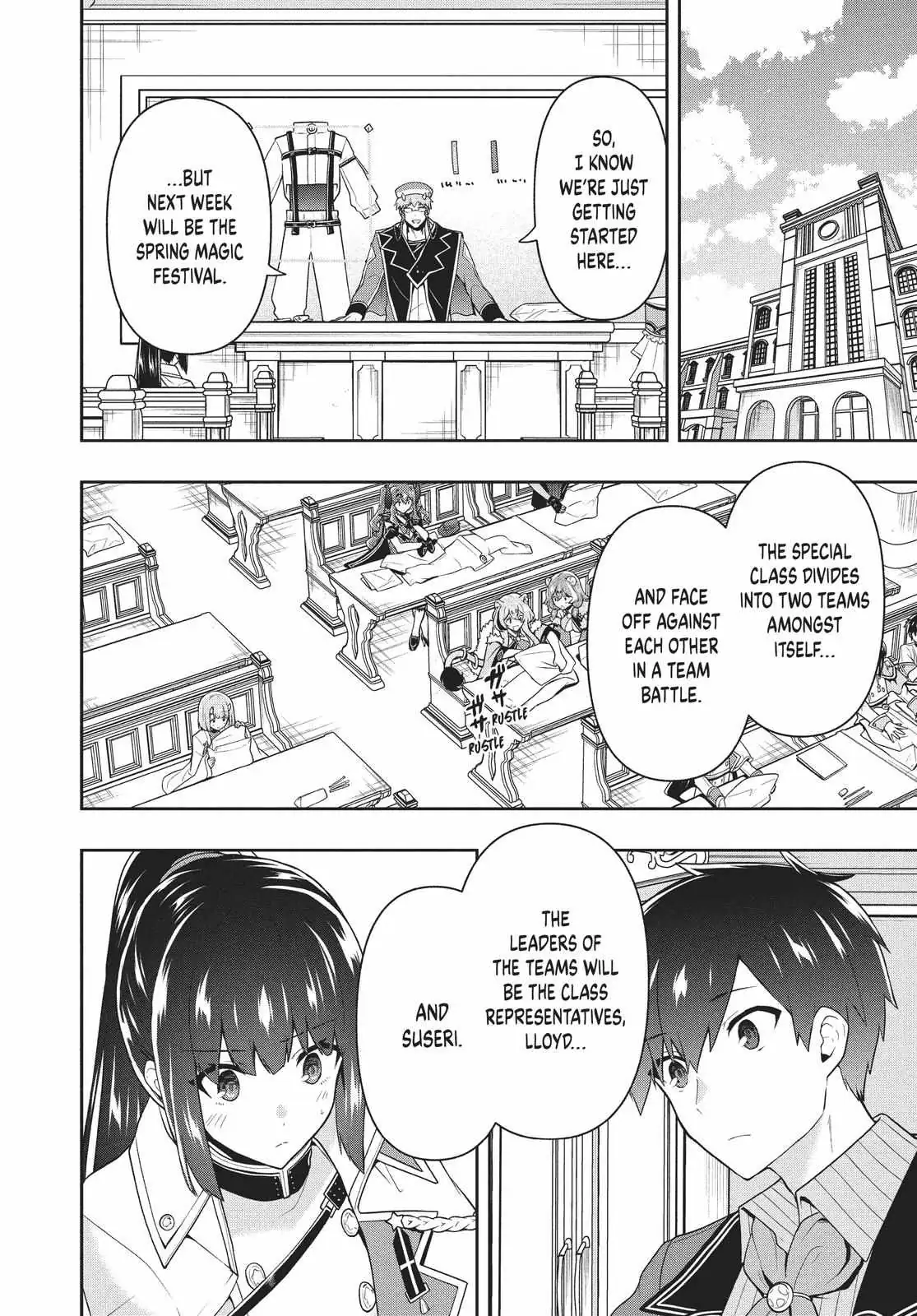 Roku-Hime Wa Kami Goei Ni Koi Wo Suru: Saikyou No Shugo Kishi, Tenseishite Mahou Gakuen Ni Iku Chapter 30 page 4 - 