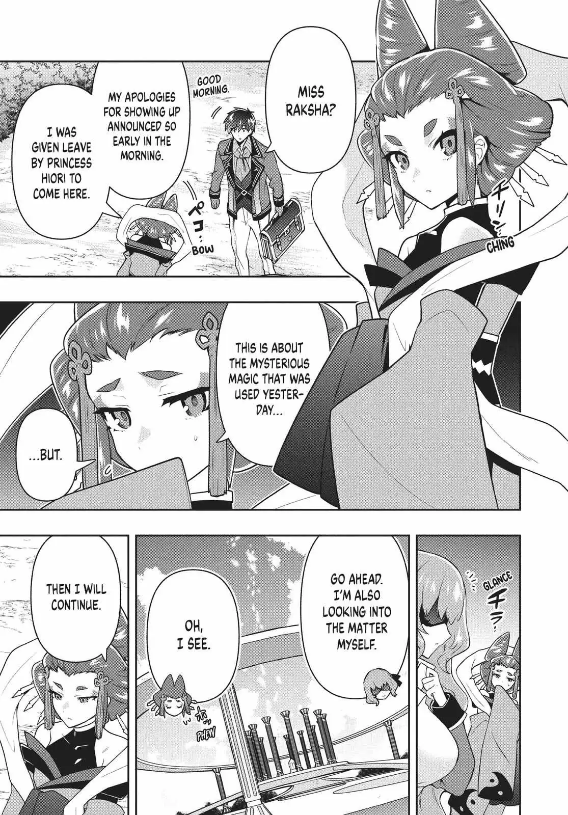 Roku-Hime Wa Kami Goei Ni Koi Wo Suru: Saikyou No Shugo Kishi, Tenseishite Mahou Gakuen Ni Iku Chapter 35 page 13 - 